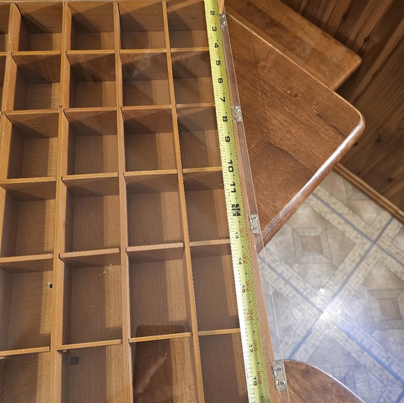 Vintage Hand Crafted Farmhouse Cabin Cottage Wooden 36 Cubby 16" x 20" - Picture 5 of 6